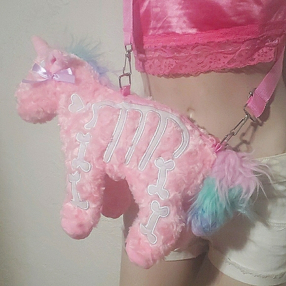 NWT, FACTORY SEALED Meena Cuties 🦄 Plush Zip Crossbody Purse - Picture 5 of 8